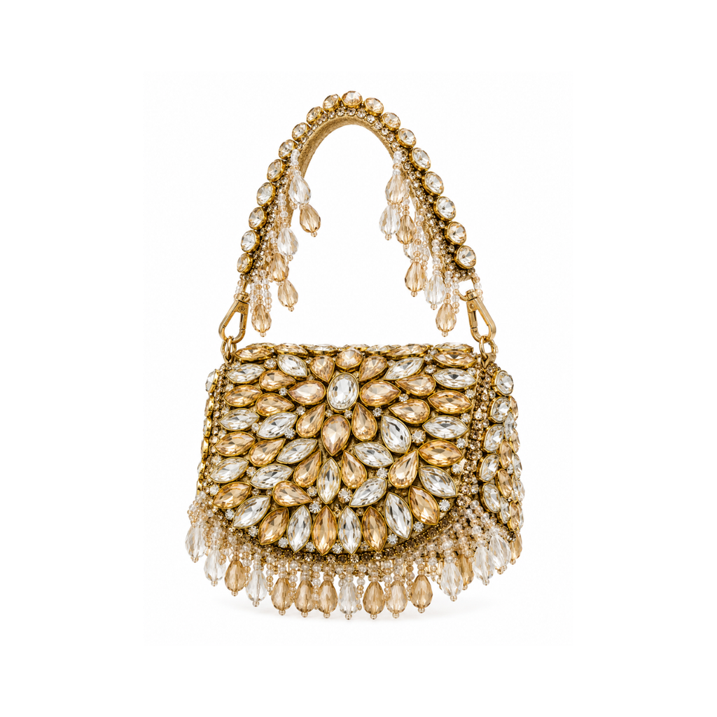 Crystal Golden-Silver Bag