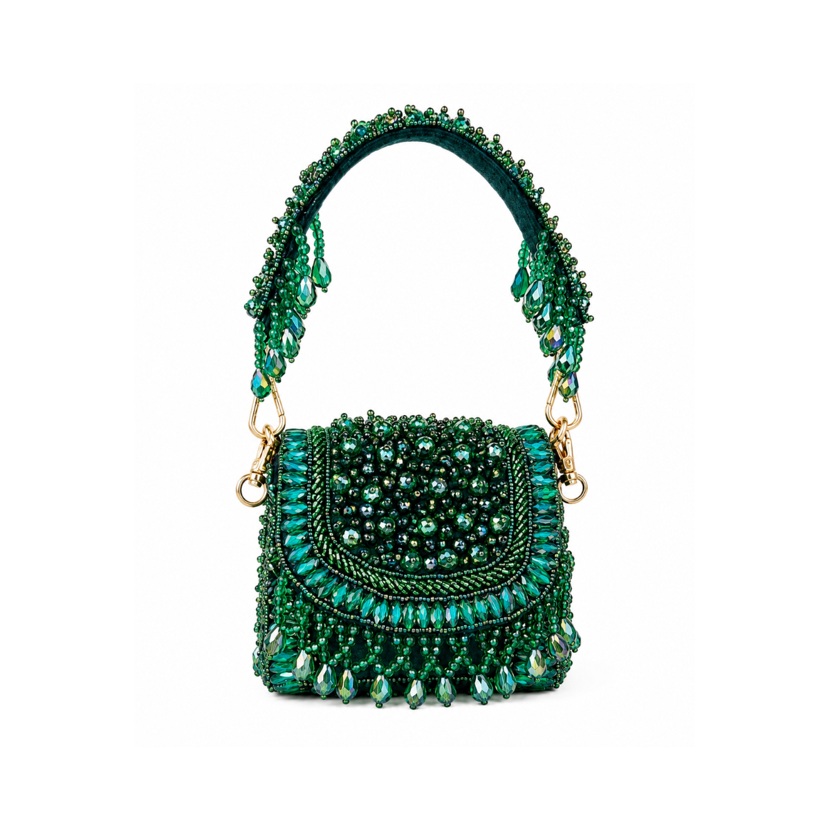 Crystal Emerald Green Bag
