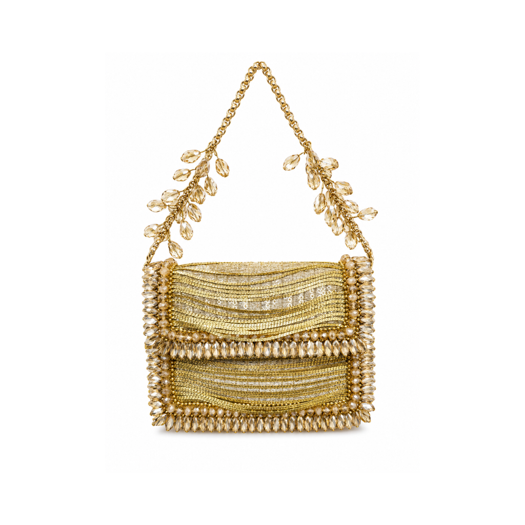 Céleste Crystal Bag (Golden)