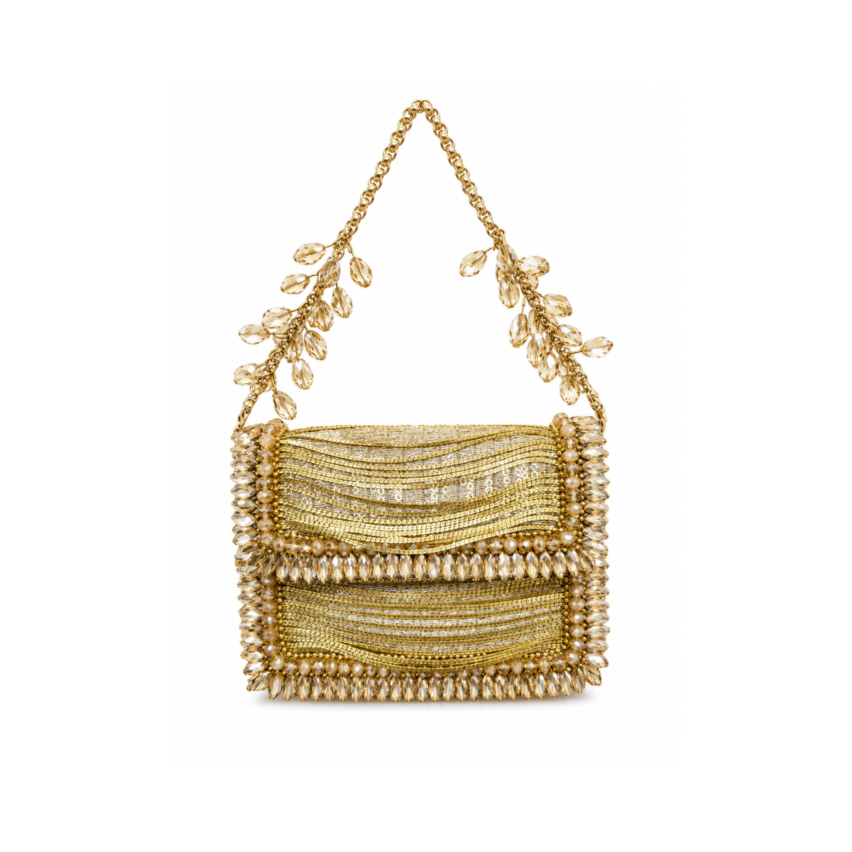 Céleste Crystal Bag (Golden)