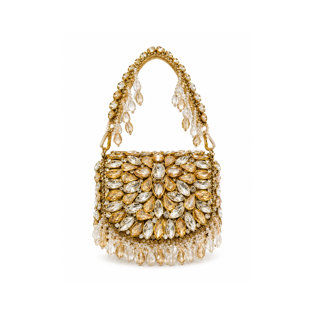 Crystal Golden-Silver Bag