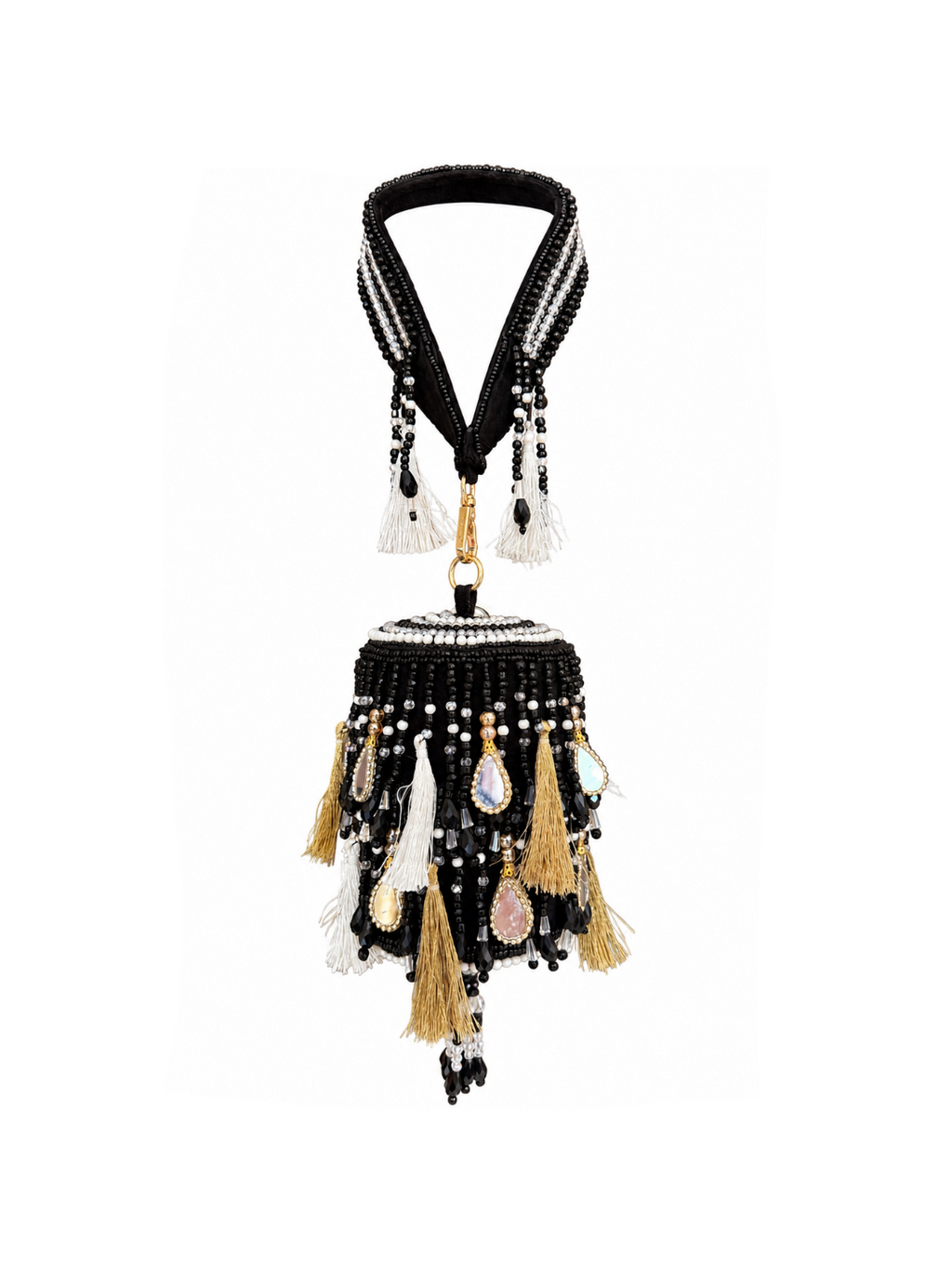 Noir Tassel Potli Bag