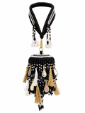 Noir Tassel Potli Bag