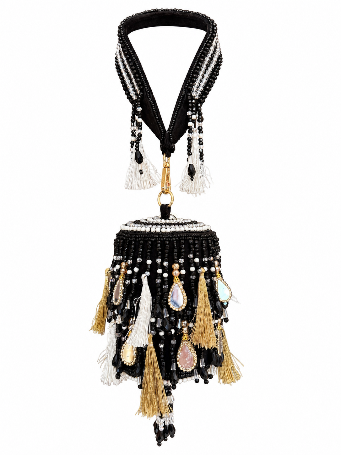 Noir Tassel Potli Bag