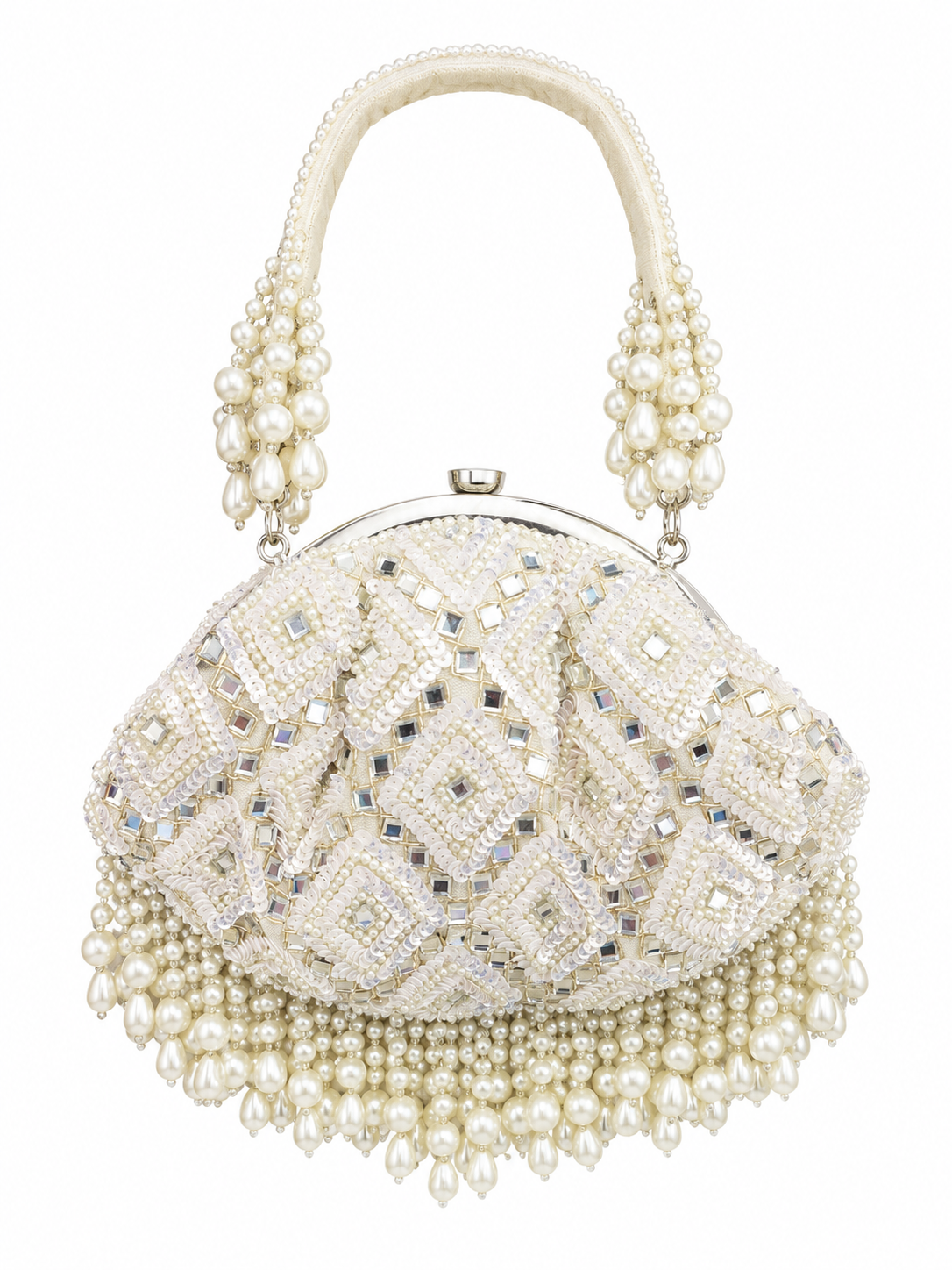Ivory Crystal Batua