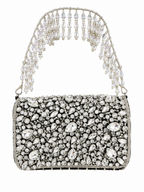 Noir Lumière Front Flap Clutch