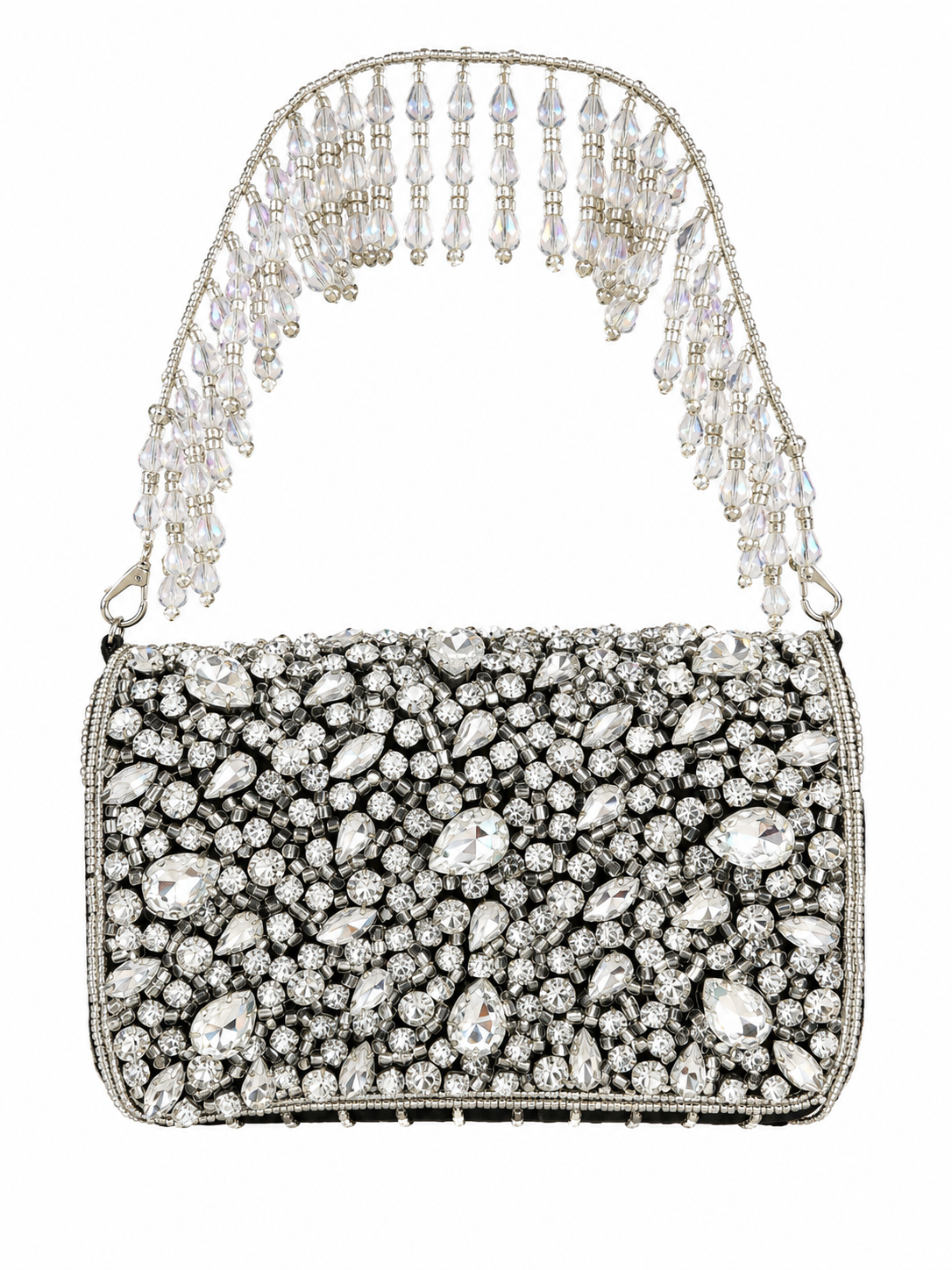 Noir Lumière Front Flap Clutch