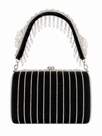 Noir Lumière Front Flap Clutch