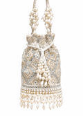 Crystal Cascade Potli (Beige)