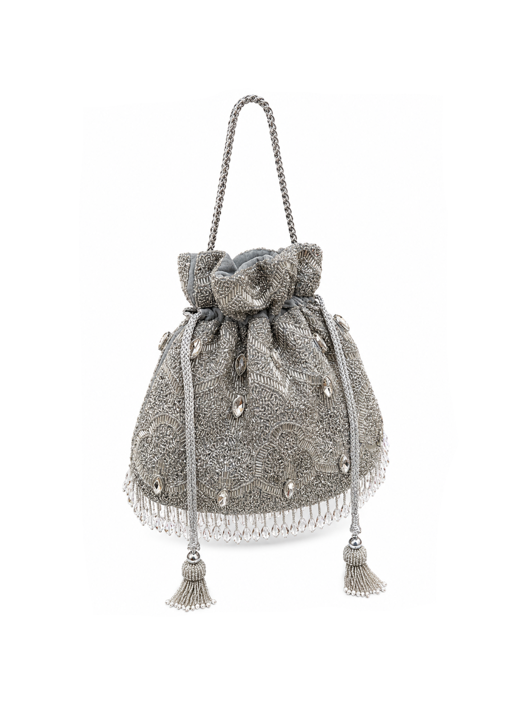 Lune d’Argent Silver Potli