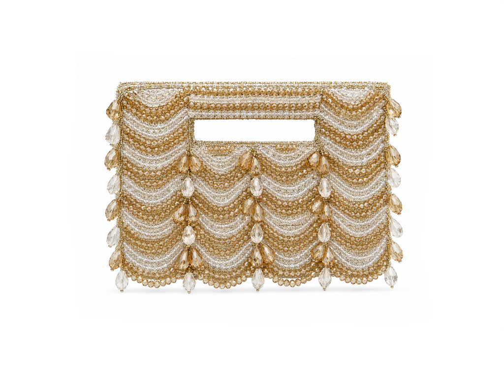 Champagne Beaded Le Carré