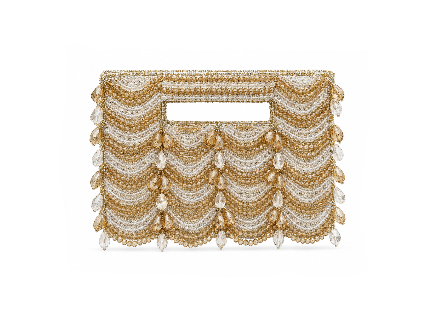 Champagne Beaded Le Carré