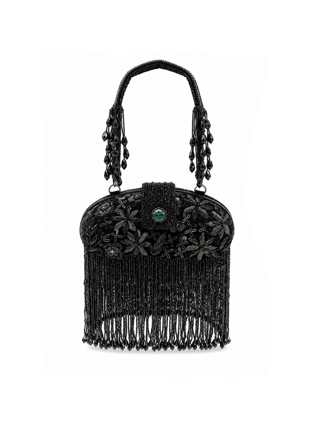 Black Fringe Royale Bag