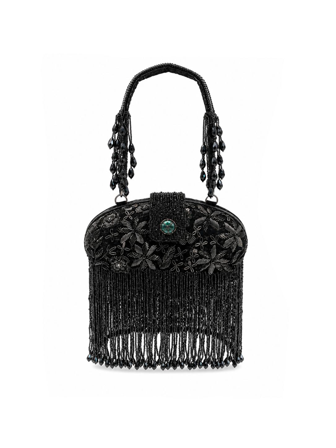 Black Fringe Royale Bag