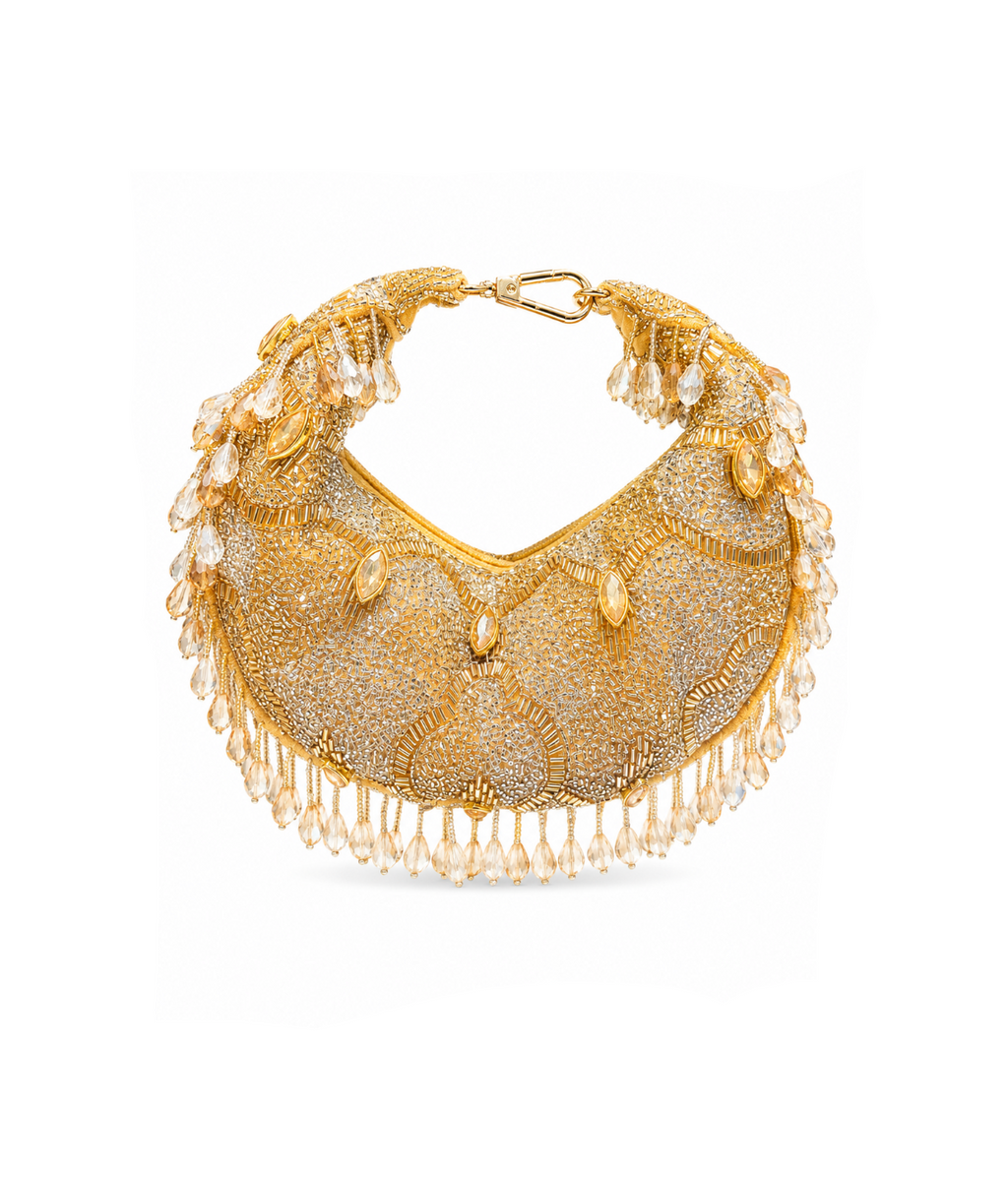 Golden Luna Moon Bag