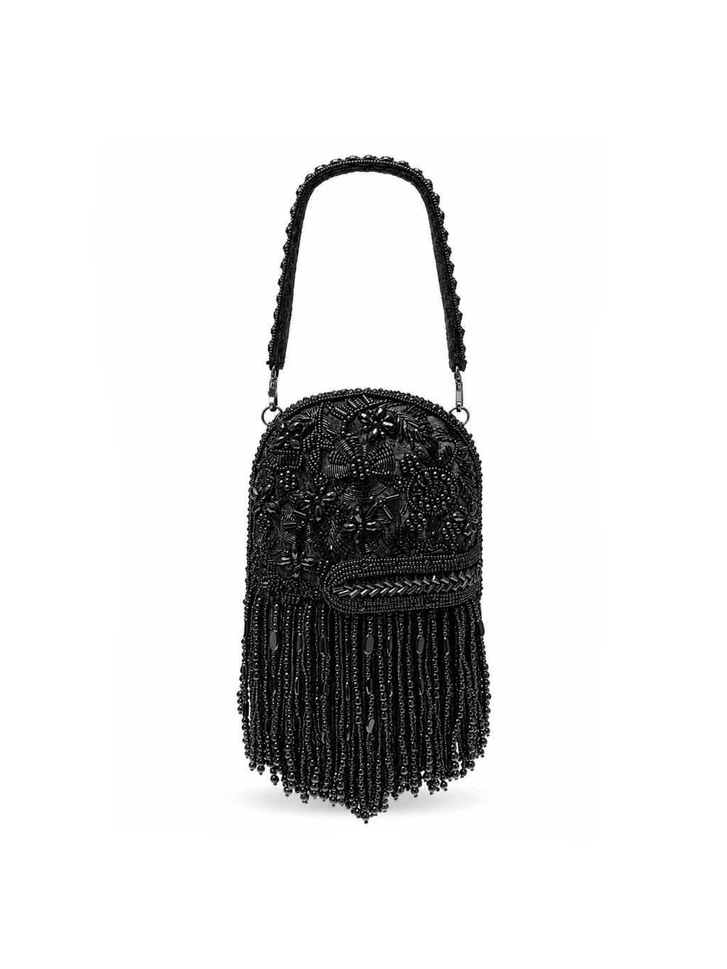 Midnight Noir Fringe Bag