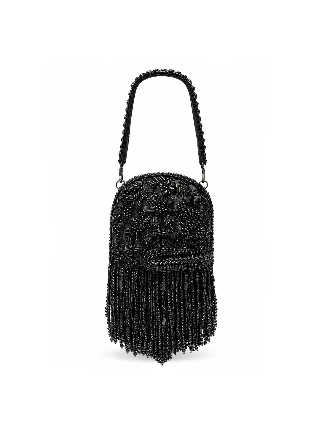 Midnight Noir Fringe Bag