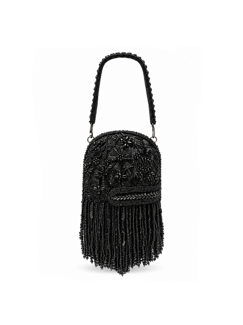 Midnight Noir Fringe Bag
