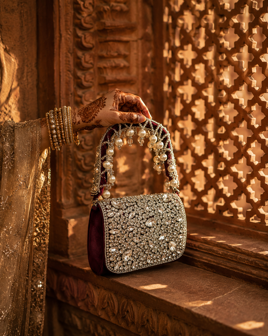 Ruby Lumière Front Flap Clutch