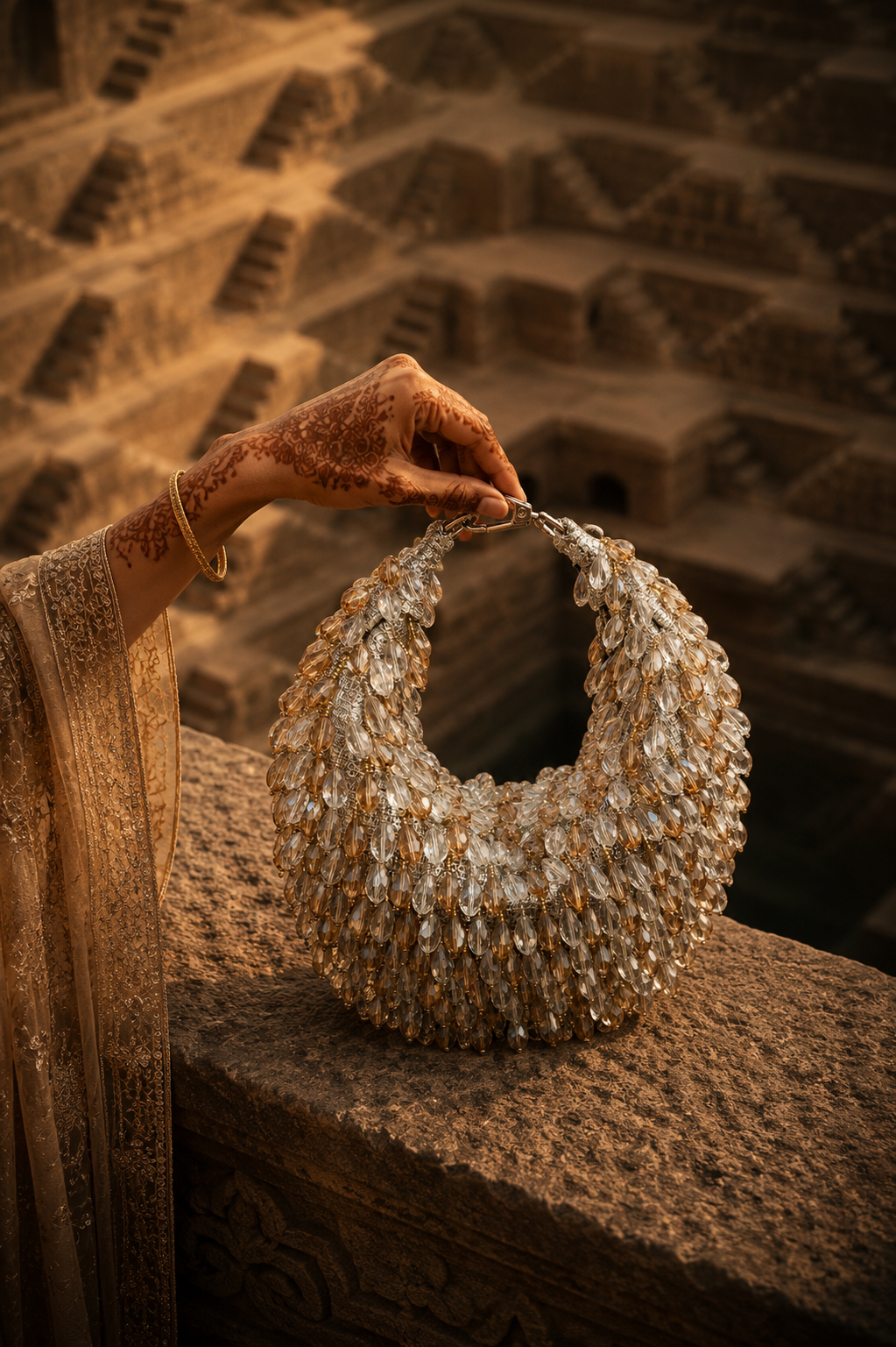 Celeste Crystal Moon Bag