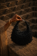 Luna Pearl Moon Bag (Black)