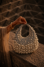 Luna Pearl Moon Bag (Grey)