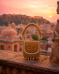 Crystal Golden Bag