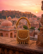 Crystal Golden Bag