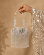 Ivory Fringe Royale Bag