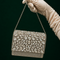 Silver Crystal Bloom Clutch