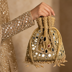Golden Lafayette Mirror Potli