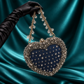 Denim Heart Potli Bag