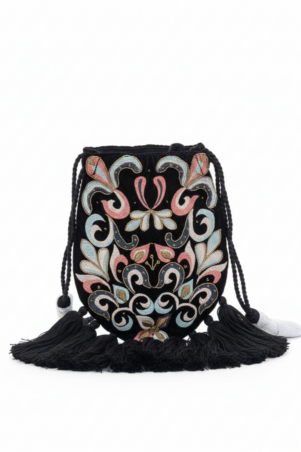 Black Tassel Potli