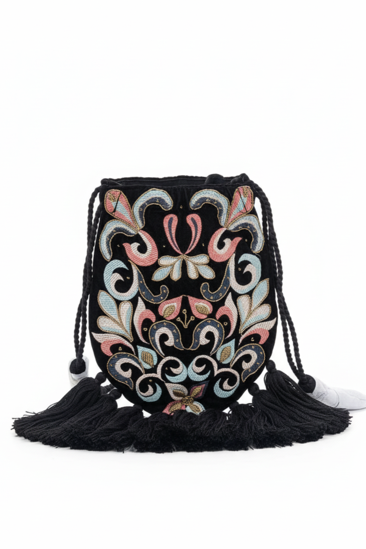 Black Tassel Potli