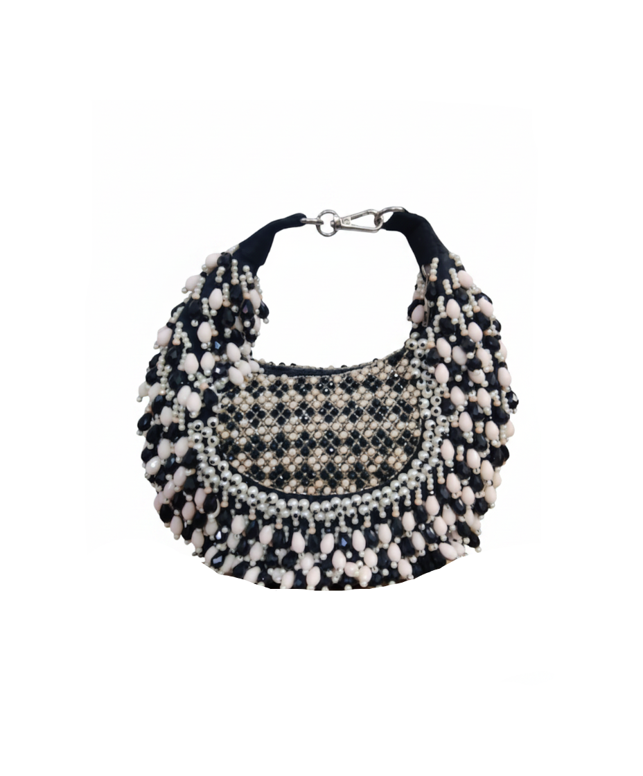 Black & White Moon Potli Bag