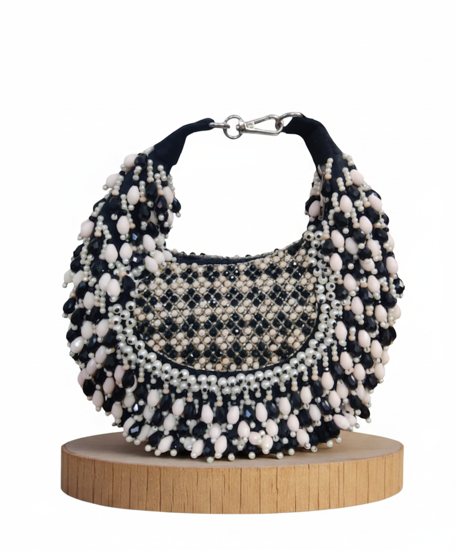 Black & White Moon Potli Bag
